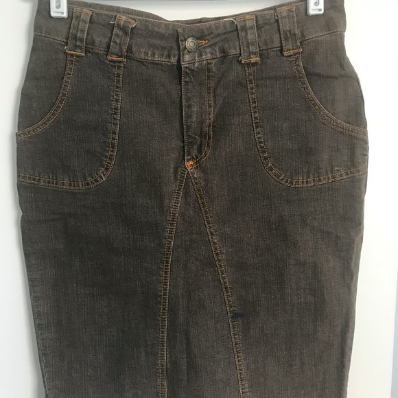 Jean Pencil Skirt - Picture 1 of 4